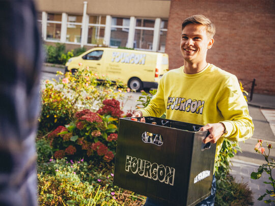 Livraison à domicile de boissons locales et consignées le Fourgon