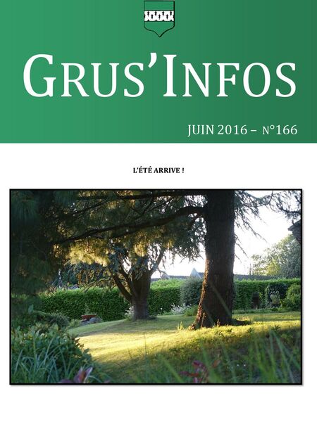 Grus'Infos n°166 - Juin 2016