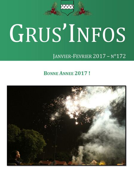 Grus'Infos n°172 - Janvier-Février 2017