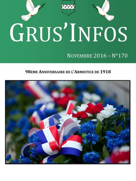 Grus'Infos n°170 - Novembre 2016