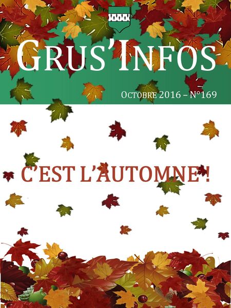 Grus'Infos n°169 - Octobre 2016